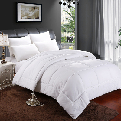 酒店专用被子定做全棉宾馆床上用品羽丝绒被芯纯棉纯白色被褥