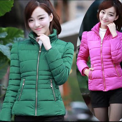 2016新款冬季韩版棉衣女短款修身女装轻薄棉袄棉服女士冬装外套女