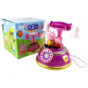儿童音乐小猪电话手机仿真座机婴儿男宝宝早教益智玩具0-3岁女孩