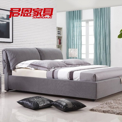 江氏 布艺软体床 可储物气动1.8米双人床现代简约床婚床 JC002