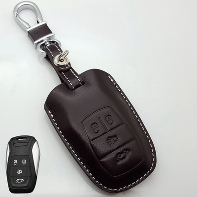 专用于东南DX3钥匙包真皮东南三菱博朗改装挂饰DX7汽车真皮钥匙包