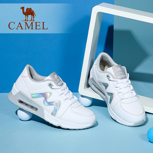 Camel/骆驼女鞋 2016秋季新款 舒适时尚慢跑鞋 气垫运动女鞋