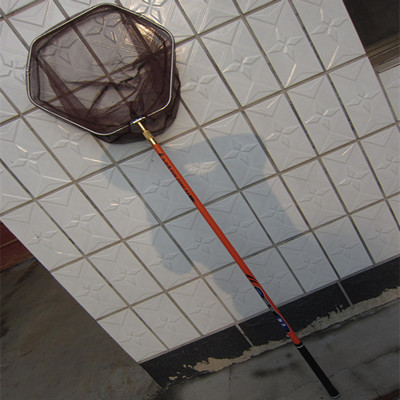 碳素抄网2.1 2.4 2.7 3米鱼抄 定位 抄网 折叠渔网 网兜超轻超硬