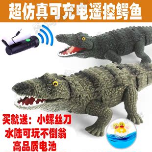 儿童玩具宠物世界遥控玩具电动遥控鳄鱼新品整蛊整人模型特价包邮