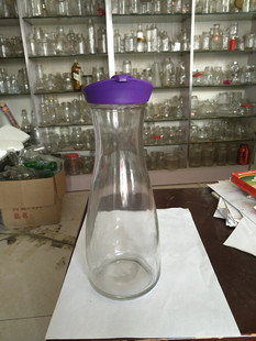 厂家直销大容积玻璃瓶果汁瓶饮料瓶水瓶牛奶红酒瓶瓶口带扣密封