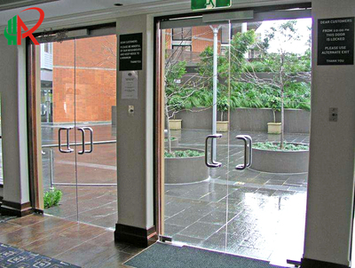 武汉办公家具1012mm钢化玻璃地簧门 办公室地簧门 门面玻璃门无框