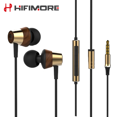 HIFIMORE耳机入耳式 重低音双单元圈铁线控带麦手机通用diy耳塞