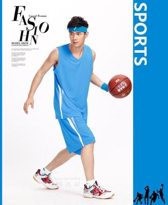 南京篮球服定制15336高端训练服制作 天蓝印字印号logo公司南朋友