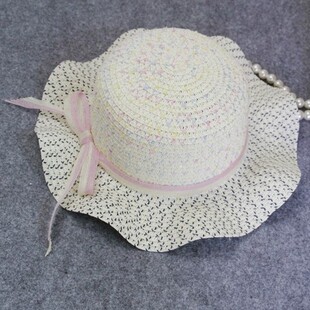 韩版儿童草帽潮夏季女童防晒沙滩帽子女童遮阳帽公主帽子新款包邮