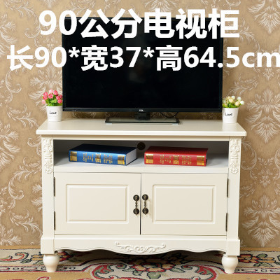 新品欧式电视柜卧室简易储物简约白色实木电视柜美式韩式电视柜