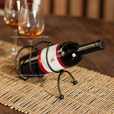 宝丰 铁艺创意红酒架 欧式葡萄酒架子 宜家时尚酒瓶架 摆件特价