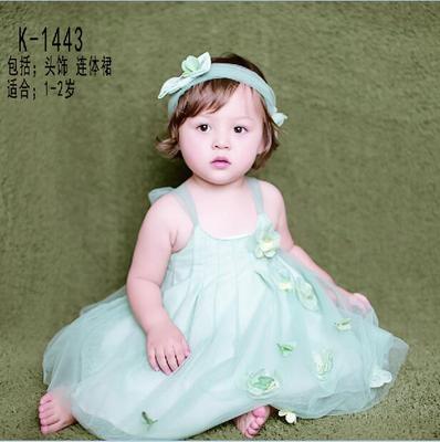 新款儿童摄影服饰1-2岁女童蓬蓬裙批发韩版影楼写真造型服装特价