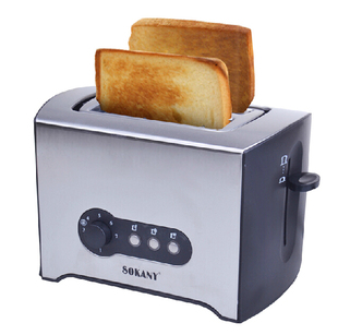 Sokany KT-308多士炉跳式烤面包机 早餐土司机 自动 不锈钢 包邮