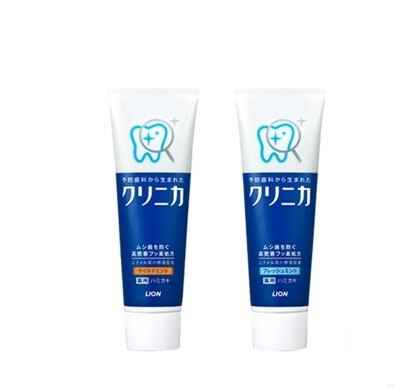 LION狮王日本原装进口CLINICA酵素洁净牙膏两支套装组合深层亮白