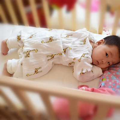 婴儿睡袋四季可用款三层纱布纯棉新生儿童分腿防踢被宝宝空调被