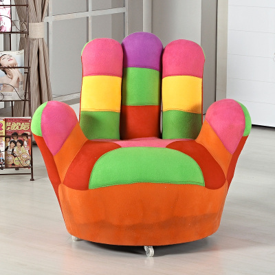 时尚个性现代创意布艺五指手指单人懒人沙发电脑椅休闲沙发凳包邮