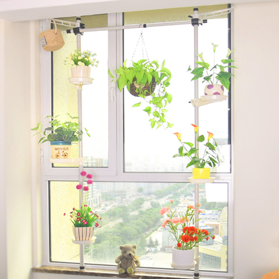 多层铁艺花架窗台客厅阳台现代简约创意吊兰绿萝悬挂式室内花架