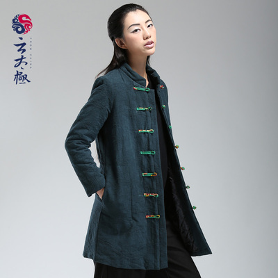 中国风女装冬装新款改良版太极服棉服晨练保暖 上衣