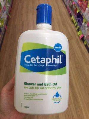 澳洲代购cetaphil丝塔芙shower and bath oil 沐浴油敏感保湿 1升