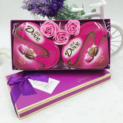 德芙心语巧克力礼盒装DIY送男友女友闺蜜生日情人节表白礼物包邮