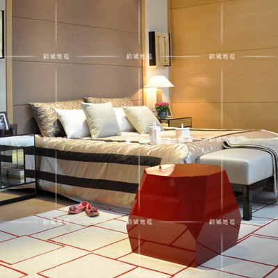 欧式宜家地毯样板间客厅茶几地毯简约现代卧室床边地毯可定做地毯