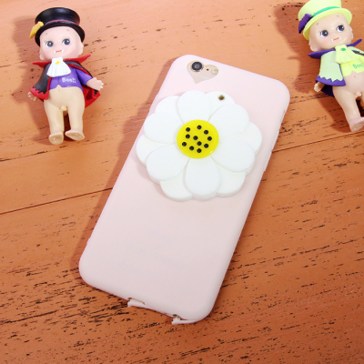 韩国镜面小雏菊花iphone6s手机壳创意苹果6plus镜子女生字母外壳