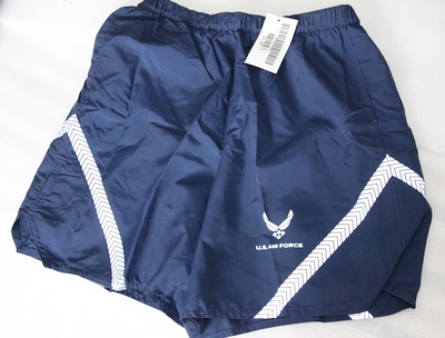 美国代购usaf菌版原品美国空军蓝色反光体能训练pt短裤 休闲运动