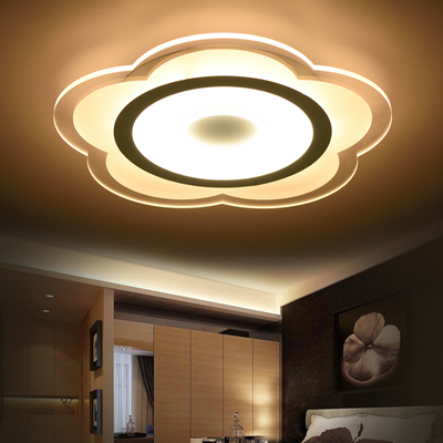 LED现代简约小客厅卧室书房餐厅房间超薄吸顶灯温馨儿童创意灯具