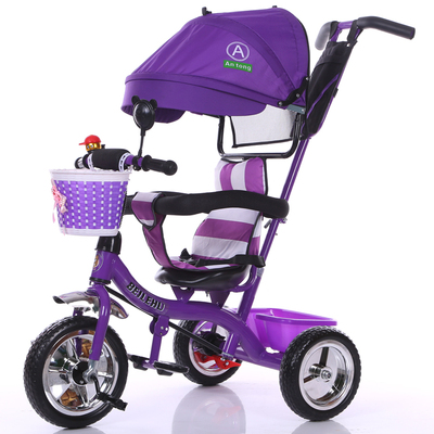 儿童三轮车婴幼儿童车宝宝脚踏车1-3-5岁小孩自行车婴儿手推车