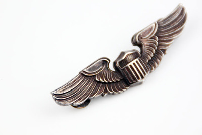 二战美国空军陆航银质飞行员军种胸章大翅膀1701016