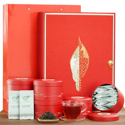 一叶香飘 正山小种茶叶 福建武夷山红茶礼盒装茶叶300g小种茶