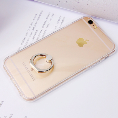 iPhone6手机壳6s苹果6Plus透明套硅胶带指环支架男女软胶防摔软壳