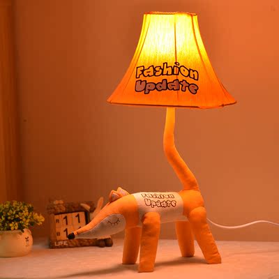 创意卡通狐狸台灯小 可爱动物儿童房卧室床头灯护眼阅读LED学习灯