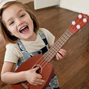 儿童尤克里里迷你仿真吉他可弹奏宝宝益智早教 玩具乐器 一件代发