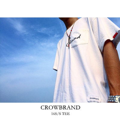 售完欣赏 Crowbrand S/S 《末》 口袋TEE 简约设计 短袖 T桖