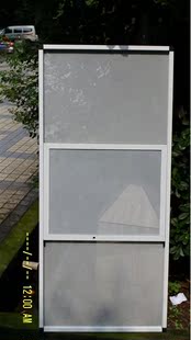 安装厂家直销重庆儿童防护纱窗防盗防蚊鼠网推拉式三节纱窗平方米