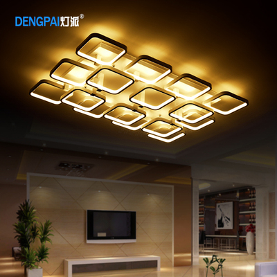 灯派LED亚克力吸顶灯智能遥控调光长方客厅卧室餐厅现代简约灯具