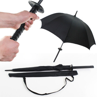 包邮创意雨伞武士伞男士8骨长柄刀伞个性动漫防晒遮阳伞晴雨伞