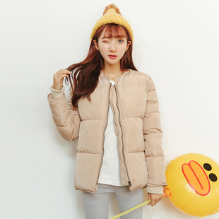 2016新款韩版纯色修身大码显瘦棉衣棉服女短款加厚冬季外套学生