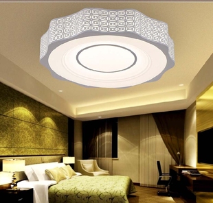 LED吸顶灯现代简约客厅灯大气卧室灯铁艺阳台灯具创意铜钱房间灯