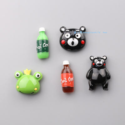 可爱冰箱贴可爱卡通日本黑熊冰箱贴创意个性磁铁磁贴吸铁石磁性贴