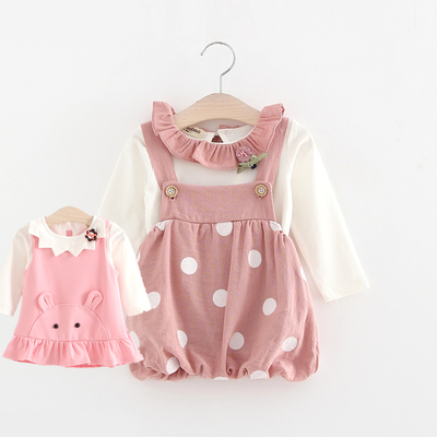 3 4 5 6个月女婴儿童连衣裙0-1-2岁打底衫女宝秋装公主裙秋季上衣