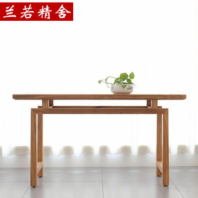 老榆木条案 实木条几简约玄关桌新中式条桌仿古家具供桌案台定制