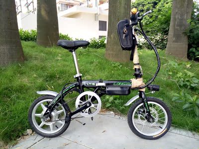 14寸电动自行车 锂电折叠自行车代驾代步休闲轻电动自行车单车