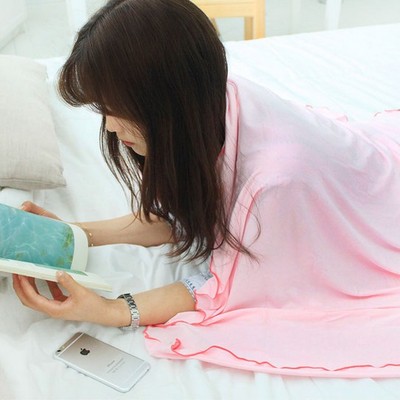 韩国正品by afternoon 柔软舒适人造丝空调毯披肩 hello blanket