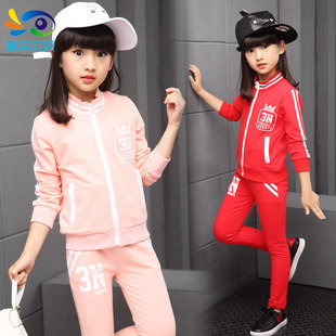 4女童5春秋季2016新款潮6韩版9休闲运动套装10儿童装11两件套12岁