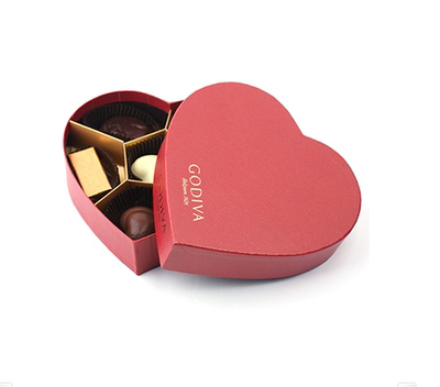 现货！！！GODIVA歌帝梵红色心形礼盒6颗装情人红送女友生日礼物