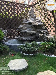 花园造景装饰大型假山石头布景中小型鱼缸造景假山摆件工艺品英石