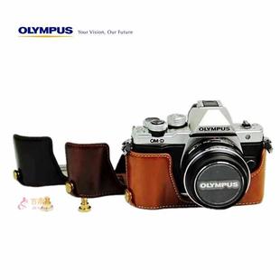 奥林巴斯EM10II相机包 EM10 MarkII皮套底座 真皮半套 可换取电池