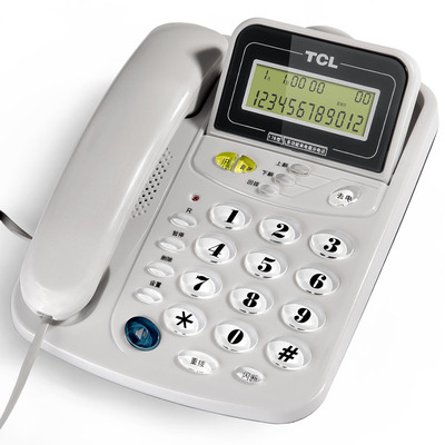 TCL 电话机17B 座机电话 家用 办公 固定电话 免电池 来电存储